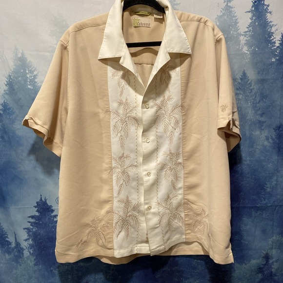 Cubavera Other - Cubavera Hawaiian Havana Shirt Polyester Rayon Short Sleeve Mens Size XL